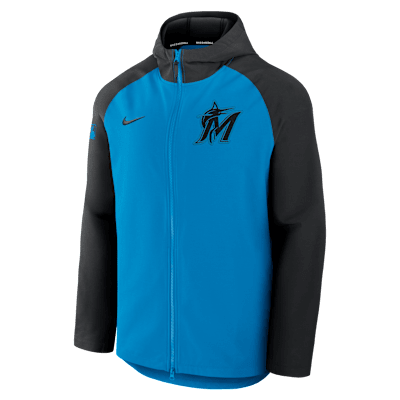 Miami Marlins Authentic Collection Men's Nike Therma MLB Full-Zip